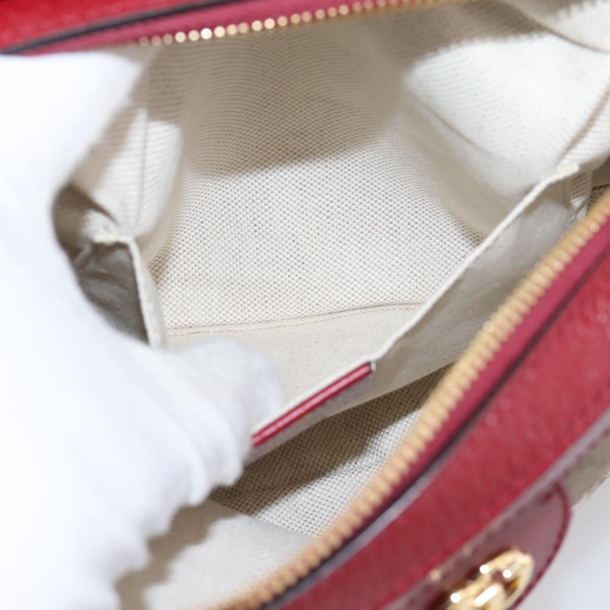 GUCCI Micro GG Supreme Doraemon Collaboration Bag PVC Beige 655596 Auth 202069M