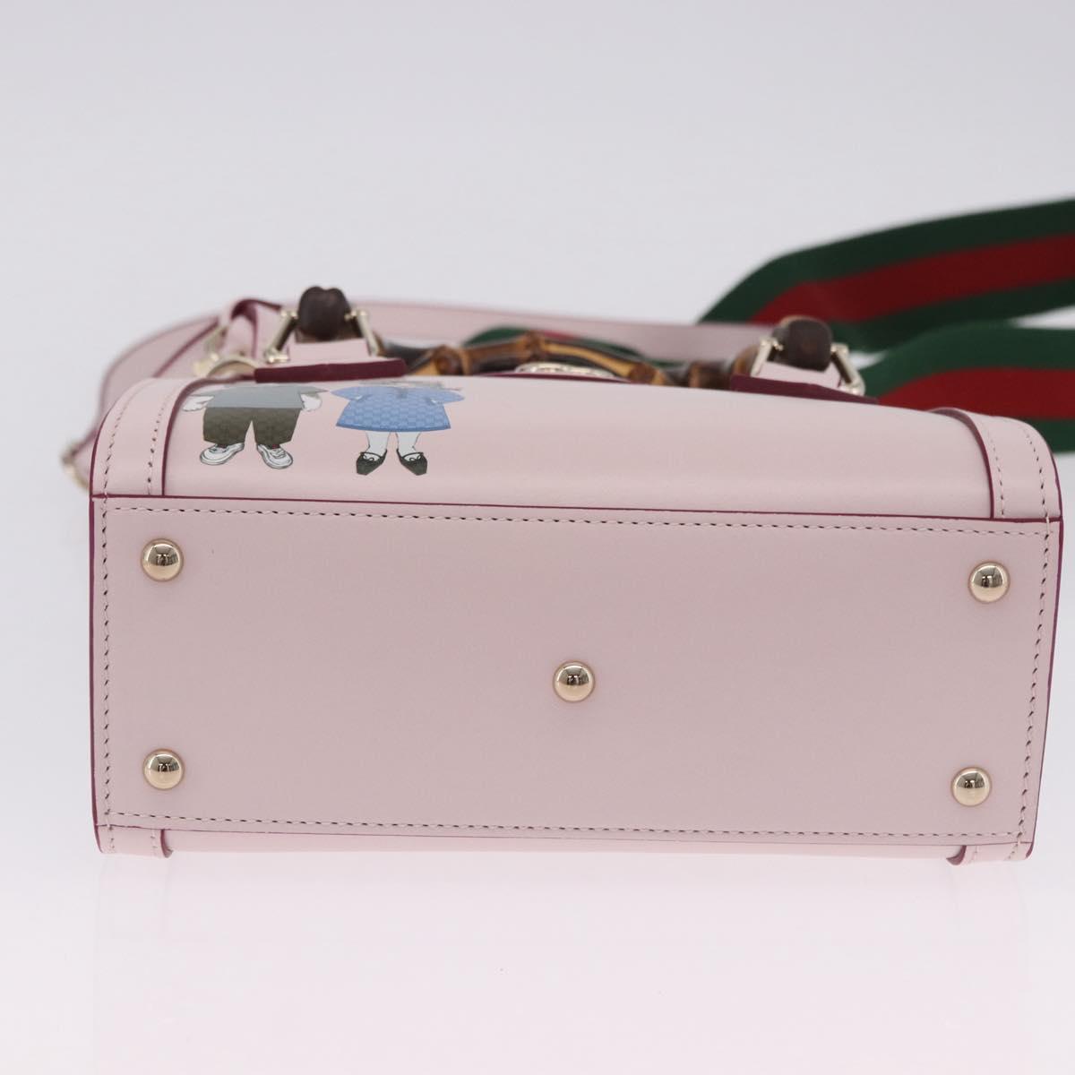 GUCCI Yuko Higuchi Bamboo Diana Small Tote Bag 3way Pink 841488 Auth 202070SM