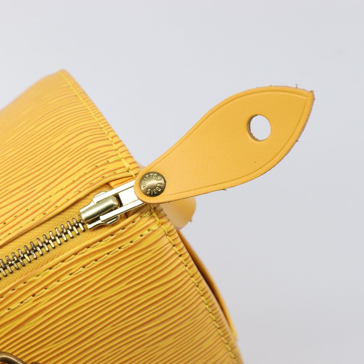 LOUIS VUITTON Epi Speedy 25 Hand Bag Tassili Yellow M43019 LV Auth 202095V