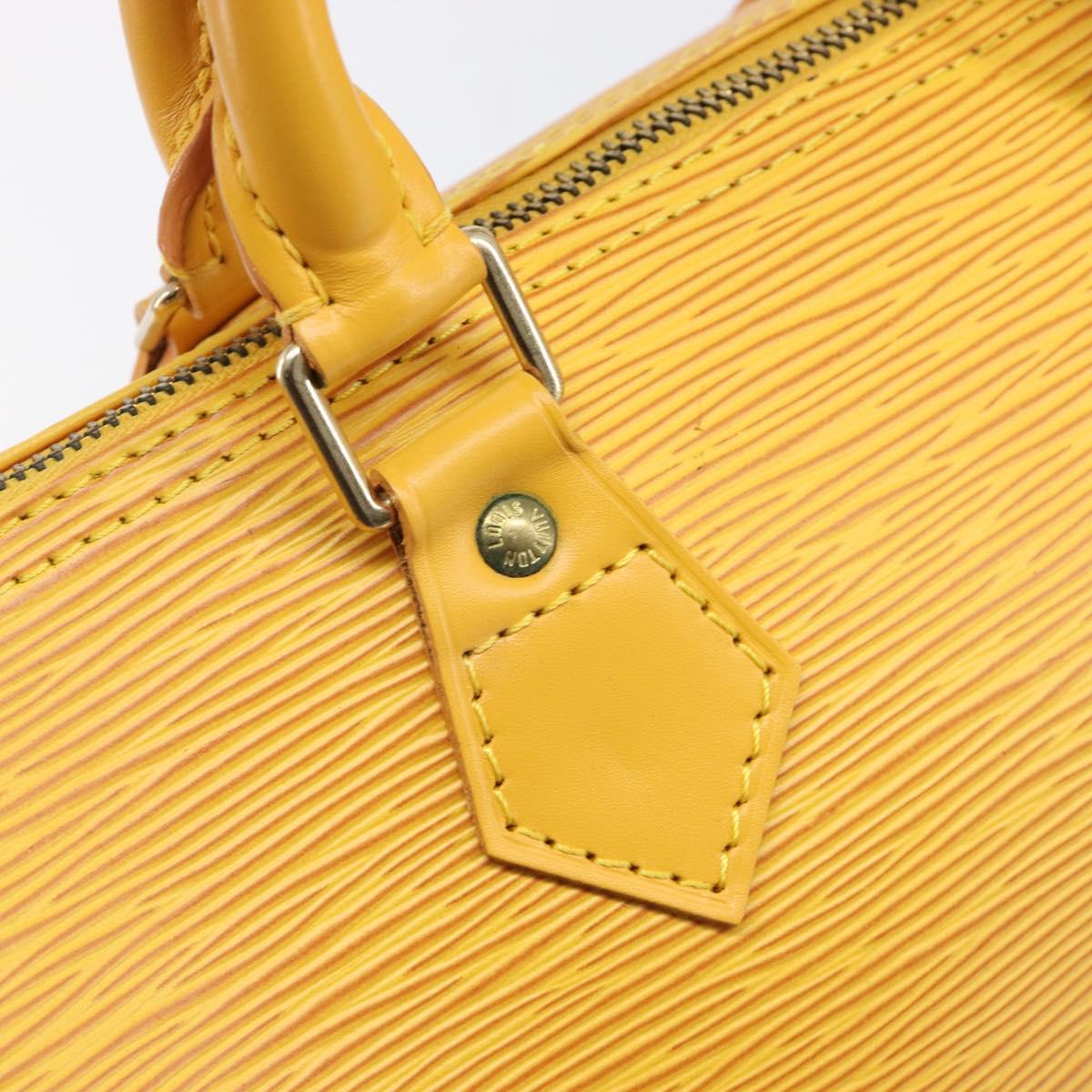 LOUIS VUITTON Epi Speedy 25 Hand Bag Tassili Yellow M43019 LV Auth 202095V