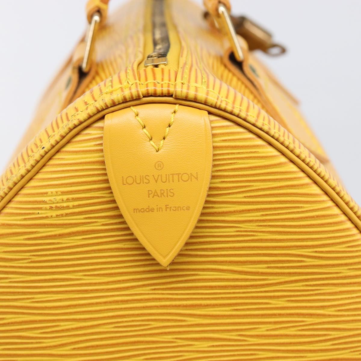 LOUIS VUITTON Epi Speedy 25 Hand Bag Tassili Yellow M43019 LV Auth 202095V