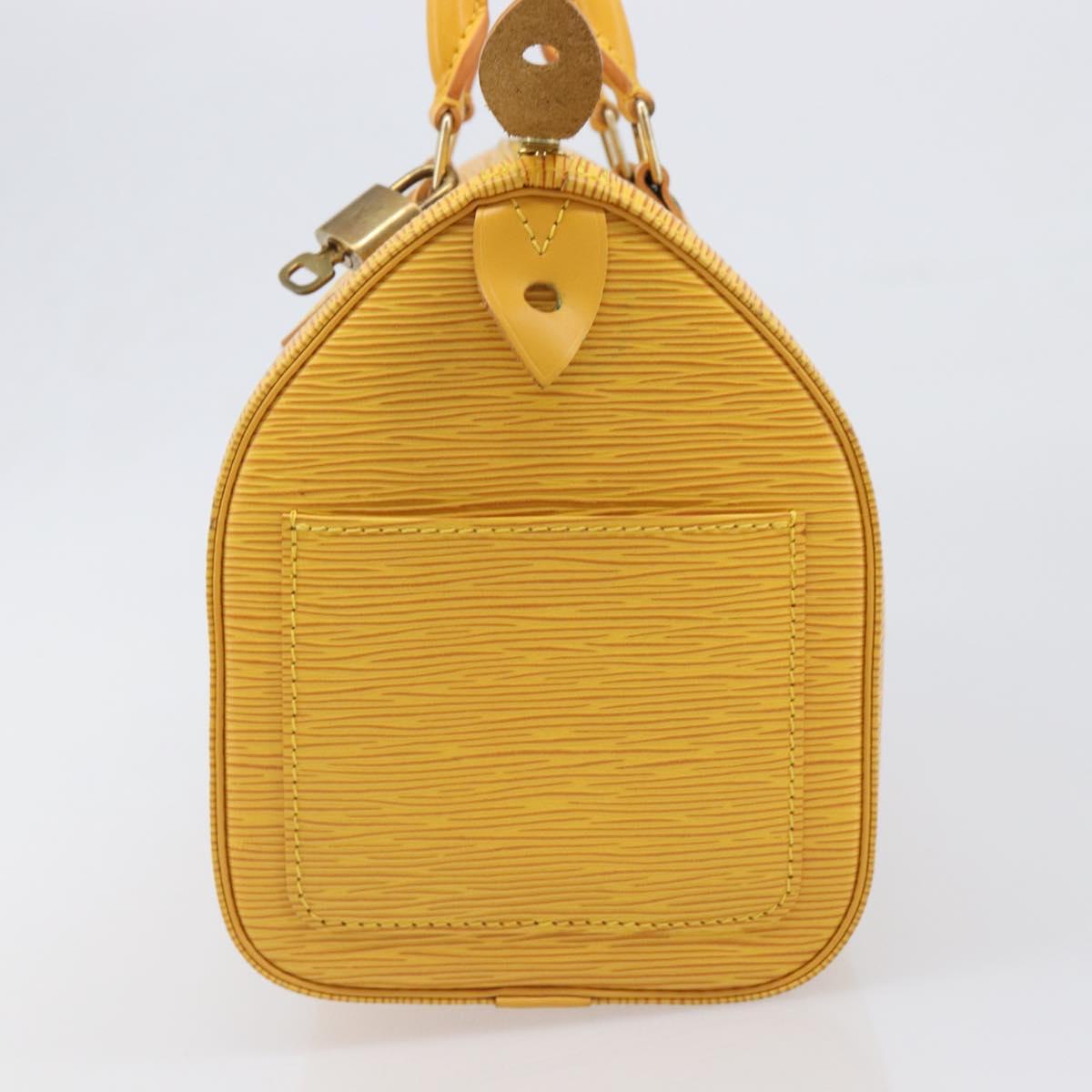 LOUIS VUITTON Epi Speedy 25 Hand Bag Tassili Yellow M43019 LV Auth 202095V