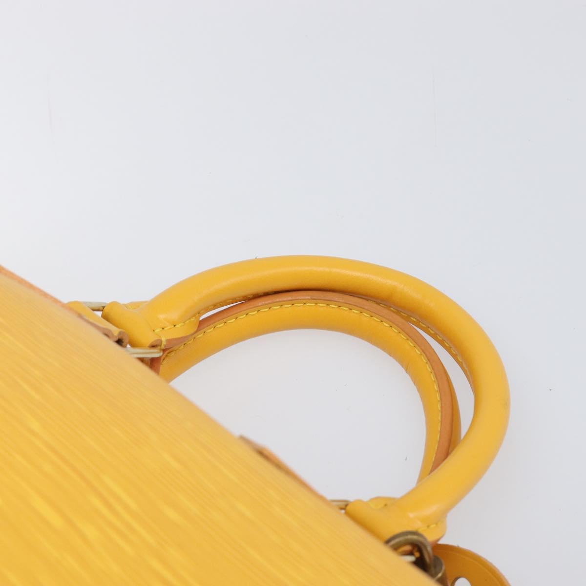LOUIS VUITTON Epi Speedy 25 Hand Bag Tassili Yellow M43019 LV Auth 202095V