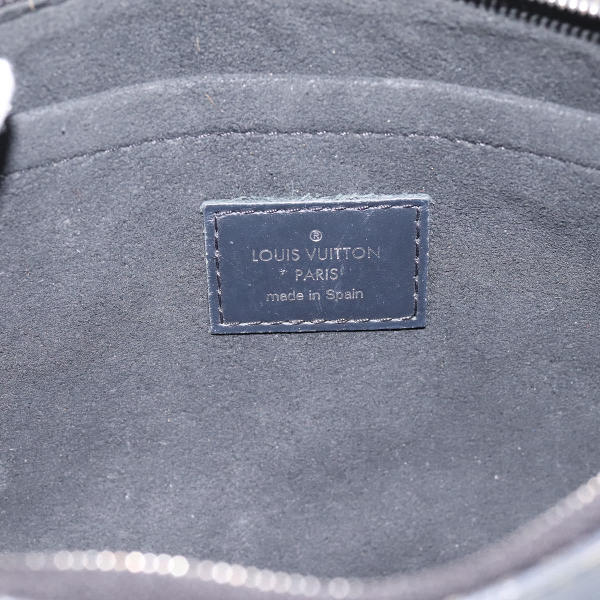 LOUIS VUITTON Epi Denim Neverfull MM Pouch Blue LV Auth 202098A
