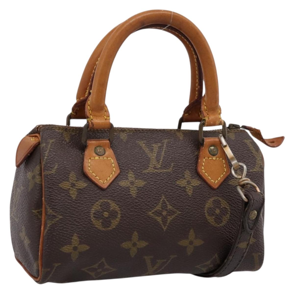 LOUIS VUITTON Monogram Mini Speedy Hand Bag M41534 LV Auth 202102
