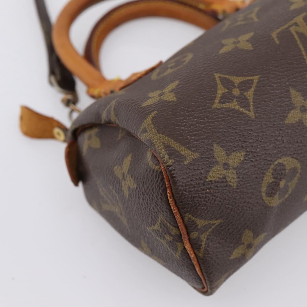 LOUIS VUITTON Monogram Mini Speedy Hand Bag M41534 LV Auth 202102