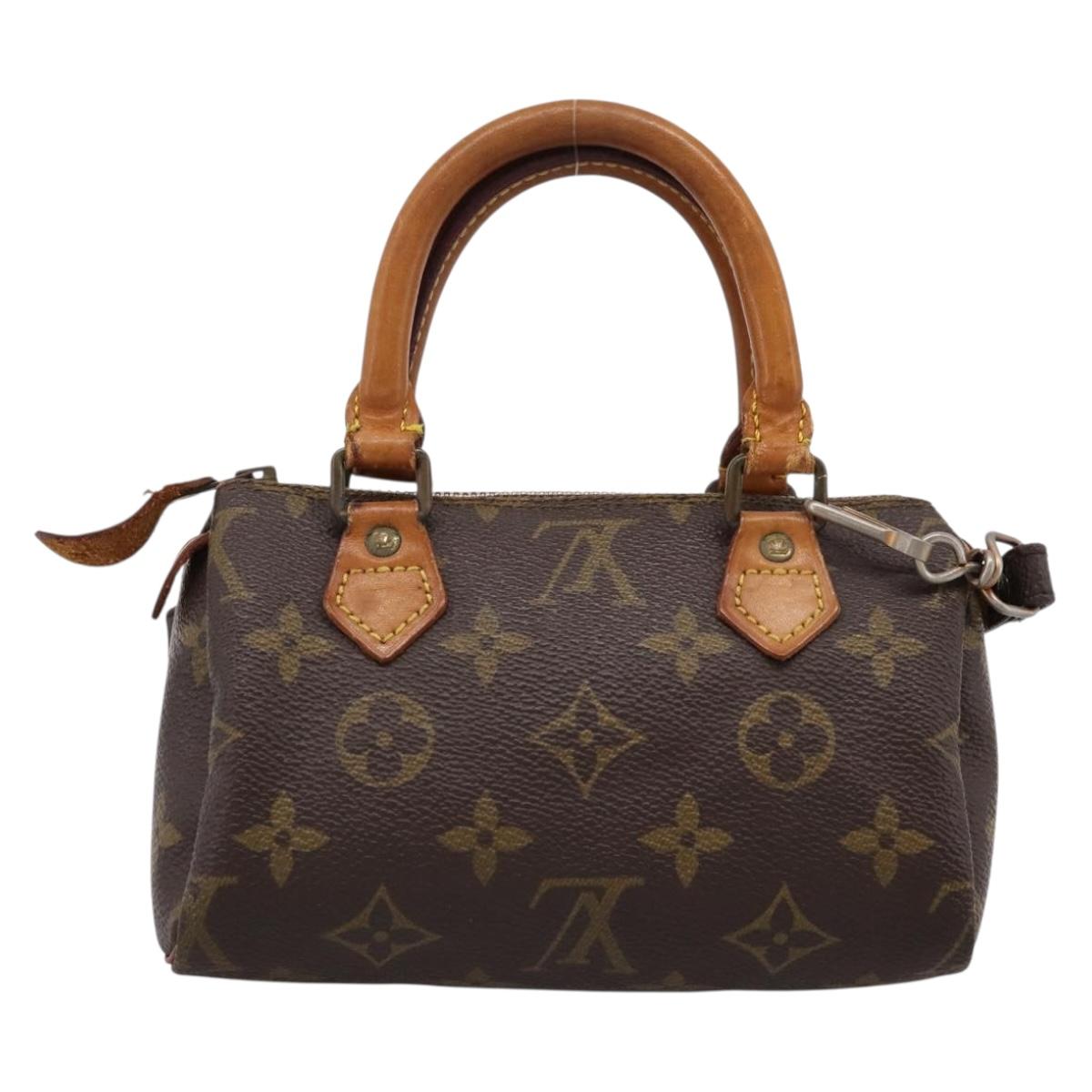 LOUIS VUITTON Monogram Mini Speedy Hand Bag M41534 LV Auth 202102