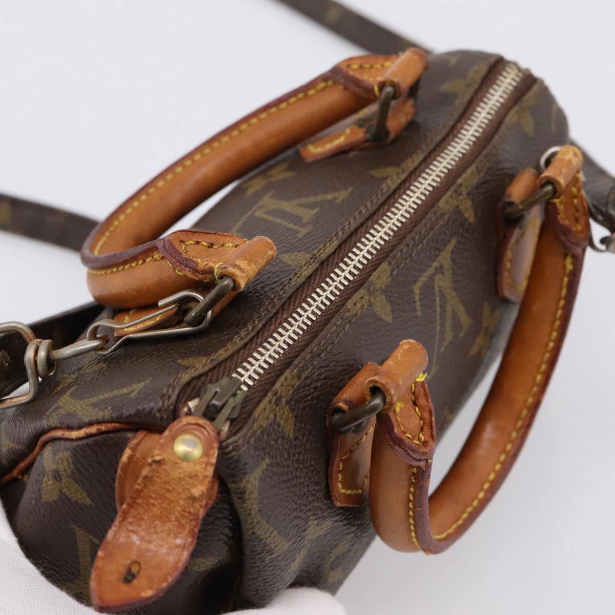 LOUIS VUITTON Monogram Mini Speedy Hand Bag M41534 LV Auth 202102
