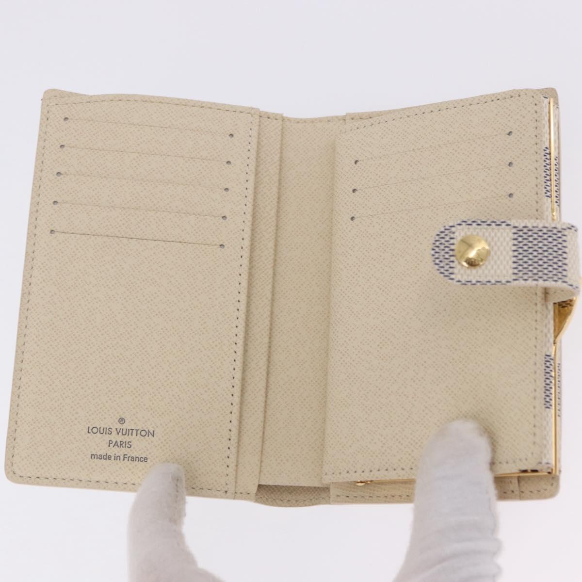 LOUIS VUITTON Damier Azur Portefeuille Viennois Wallet N61676 LV Auth 202105V