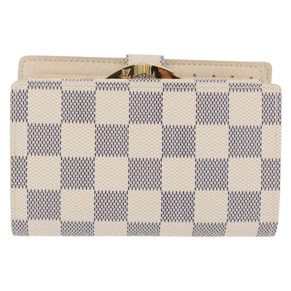 LOUIS VUITTON Damier Azur Portefeuille Viennois Wallet N61676 LV Auth 202105V
