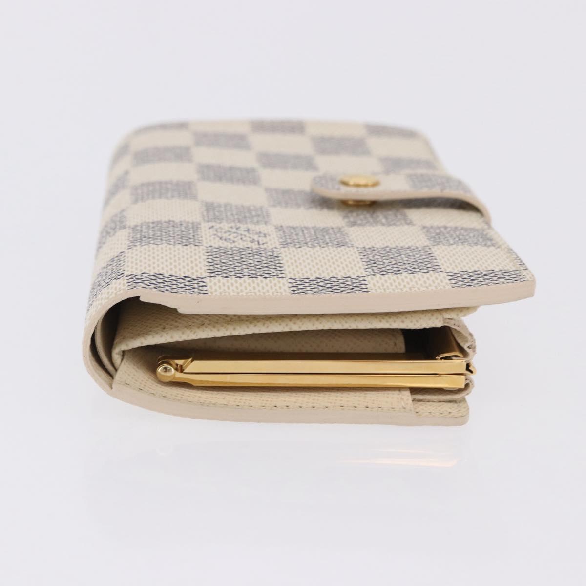 LOUIS VUITTON Damier Azur Portefeuille Viennois Wallet N61676 LV Auth 202105V
