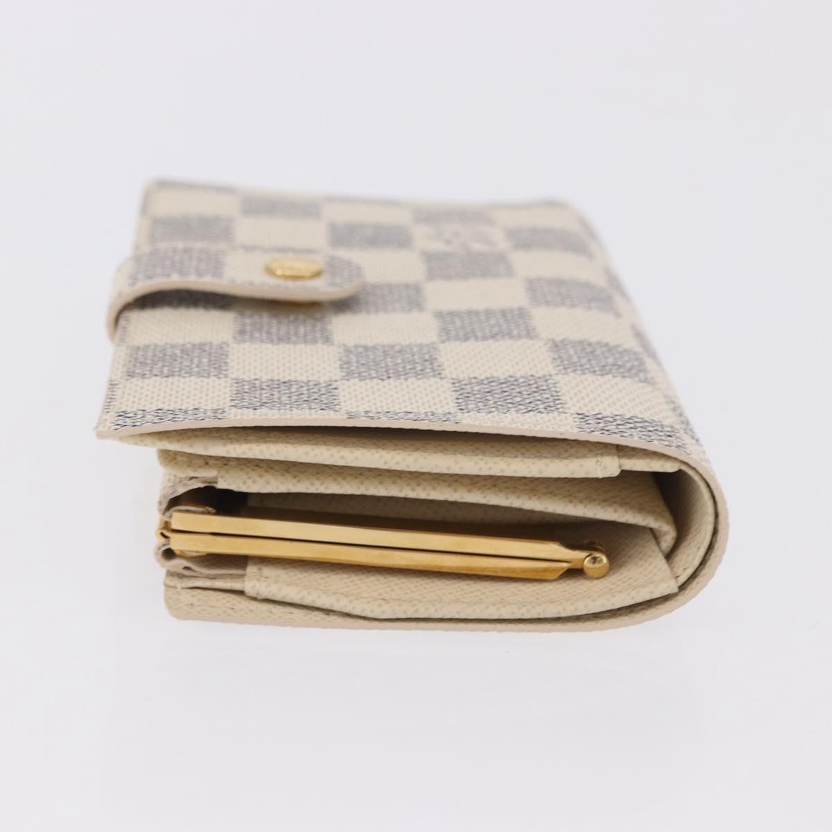 LOUIS VUITTON Damier Azur Portefeuille Viennois Wallet N61676 LV Auth 202105V
