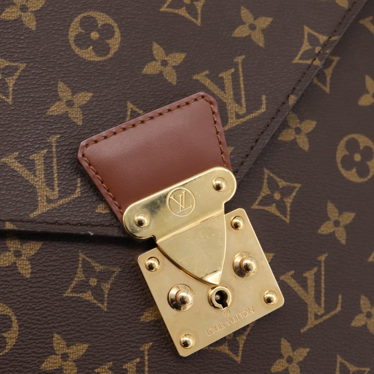 LOUIS VUITTON Monogram Porte Documents Bandouliere Bag M53338 LV Auth 202113A