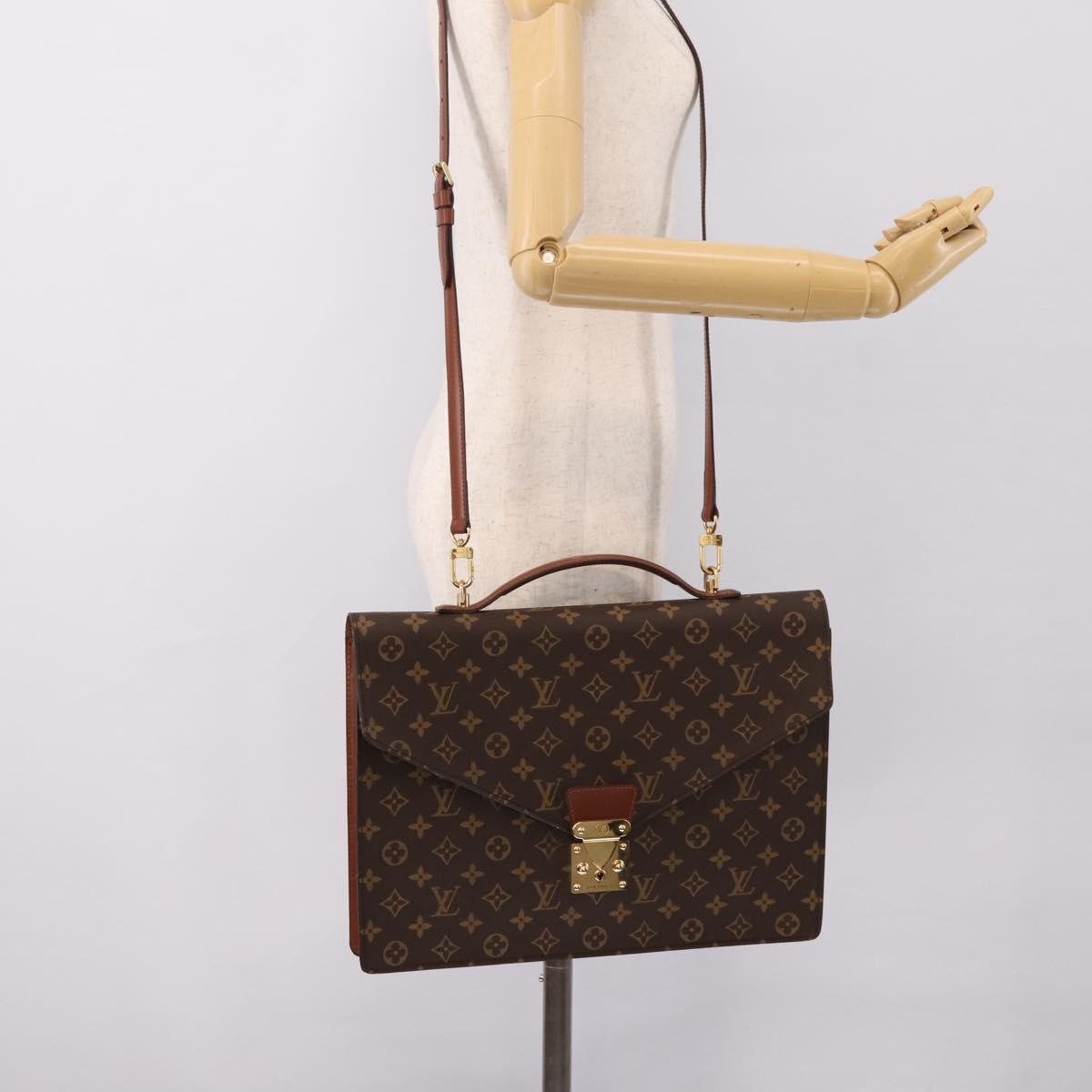 LOUIS VUITTON Monogram Porte Documents Bandouliere Bag M53338 LV Auth 202113A