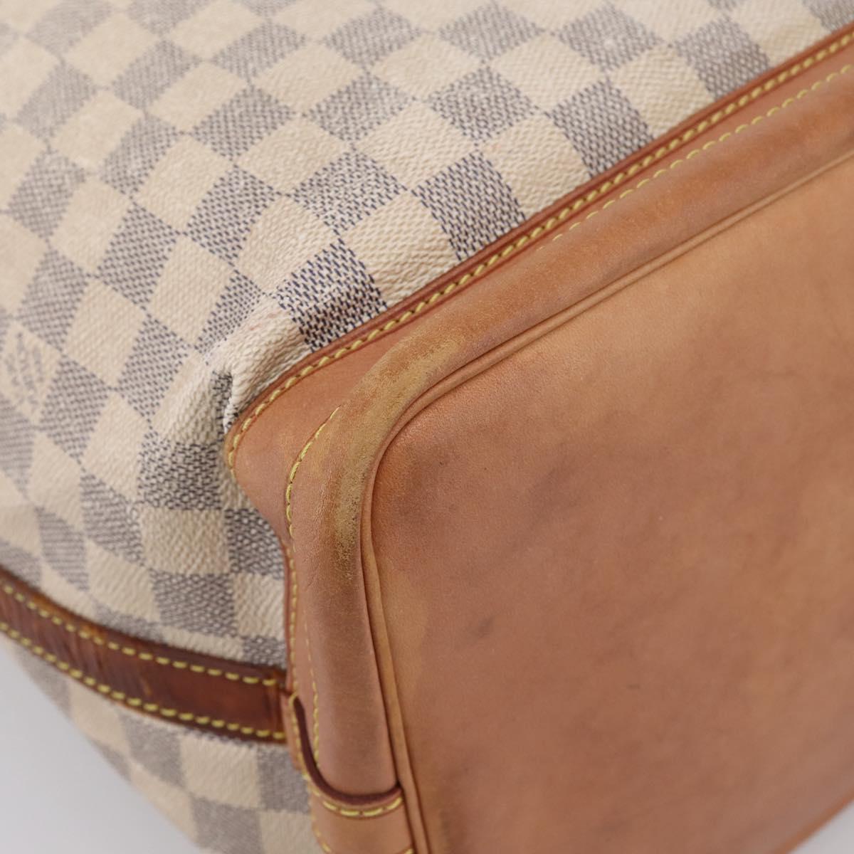 LOUIS VUITTON Damier Azur Noe Shoulder Bag N42222 LV Auth 202115