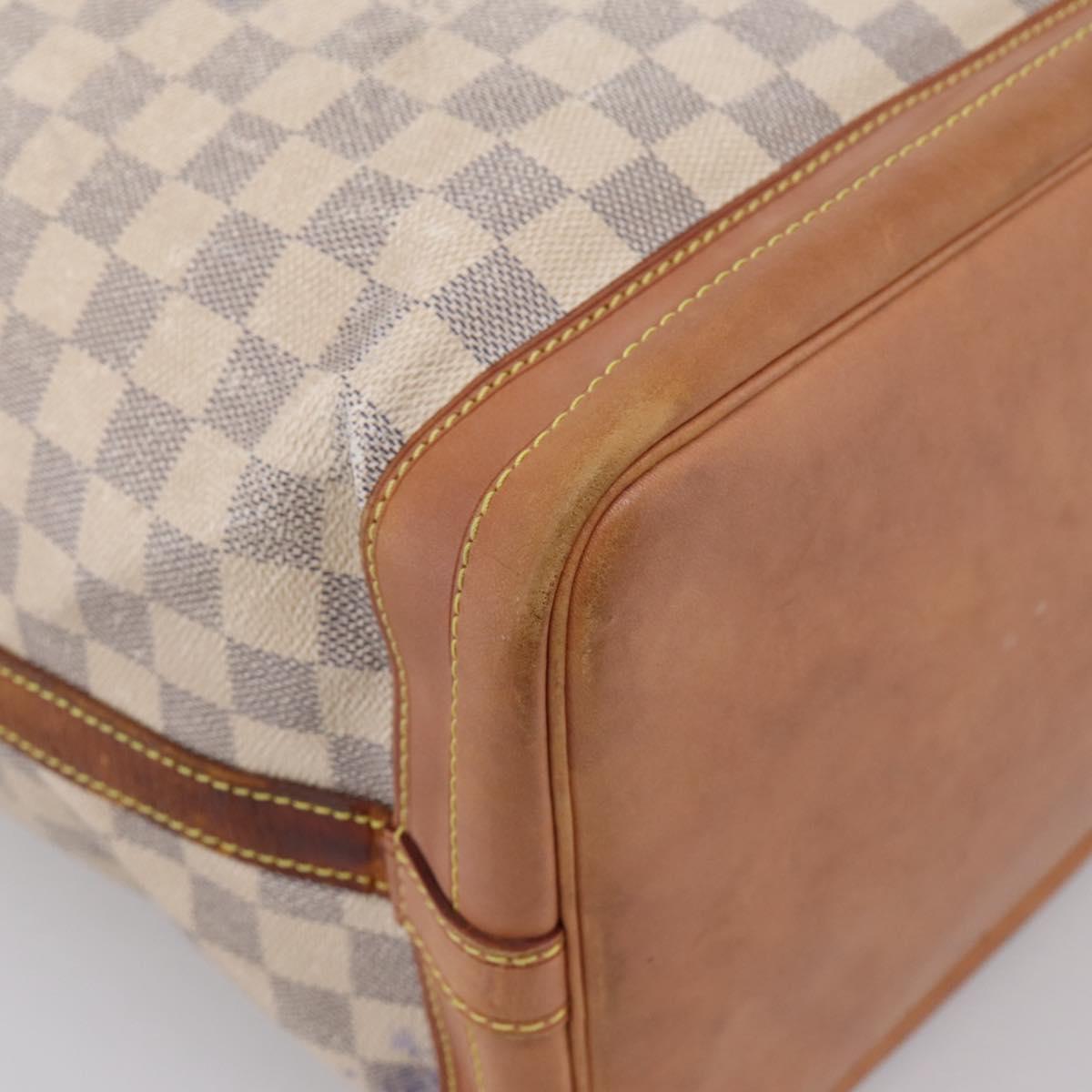 LOUIS VUITTON Damier Azur Noe Shoulder Bag N42222 LV Auth 202115