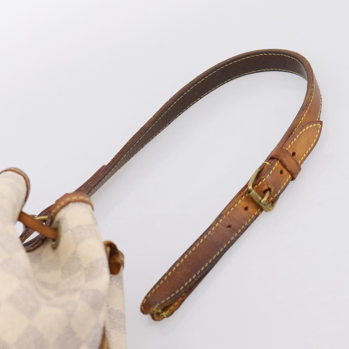 LOUIS VUITTON Damier Azur Noe Shoulder Bag N42222 LV Auth 202115