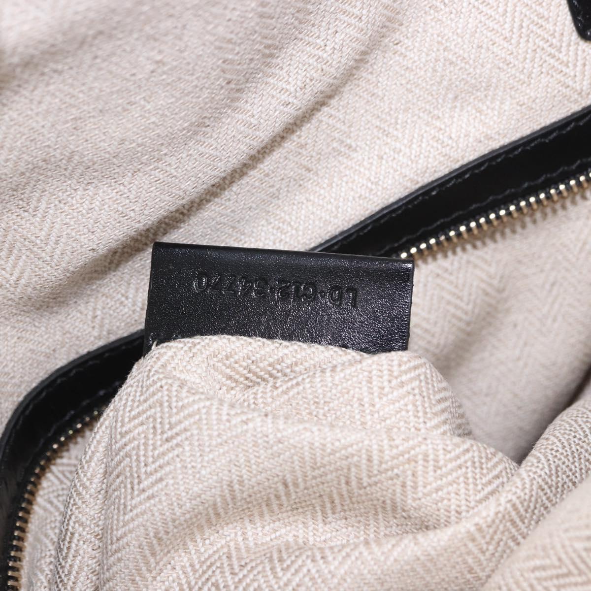 BVLGARI Hand Bag Canvas 2way Beige Gold Tone Auth 202121A