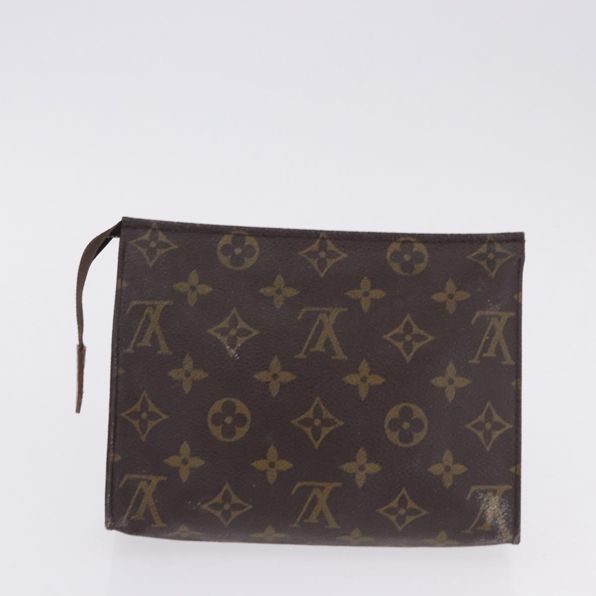 LOUIS VUITTON Monogram Cosmetic Pouch Clutch Bag 3 Set LV Auth 202129