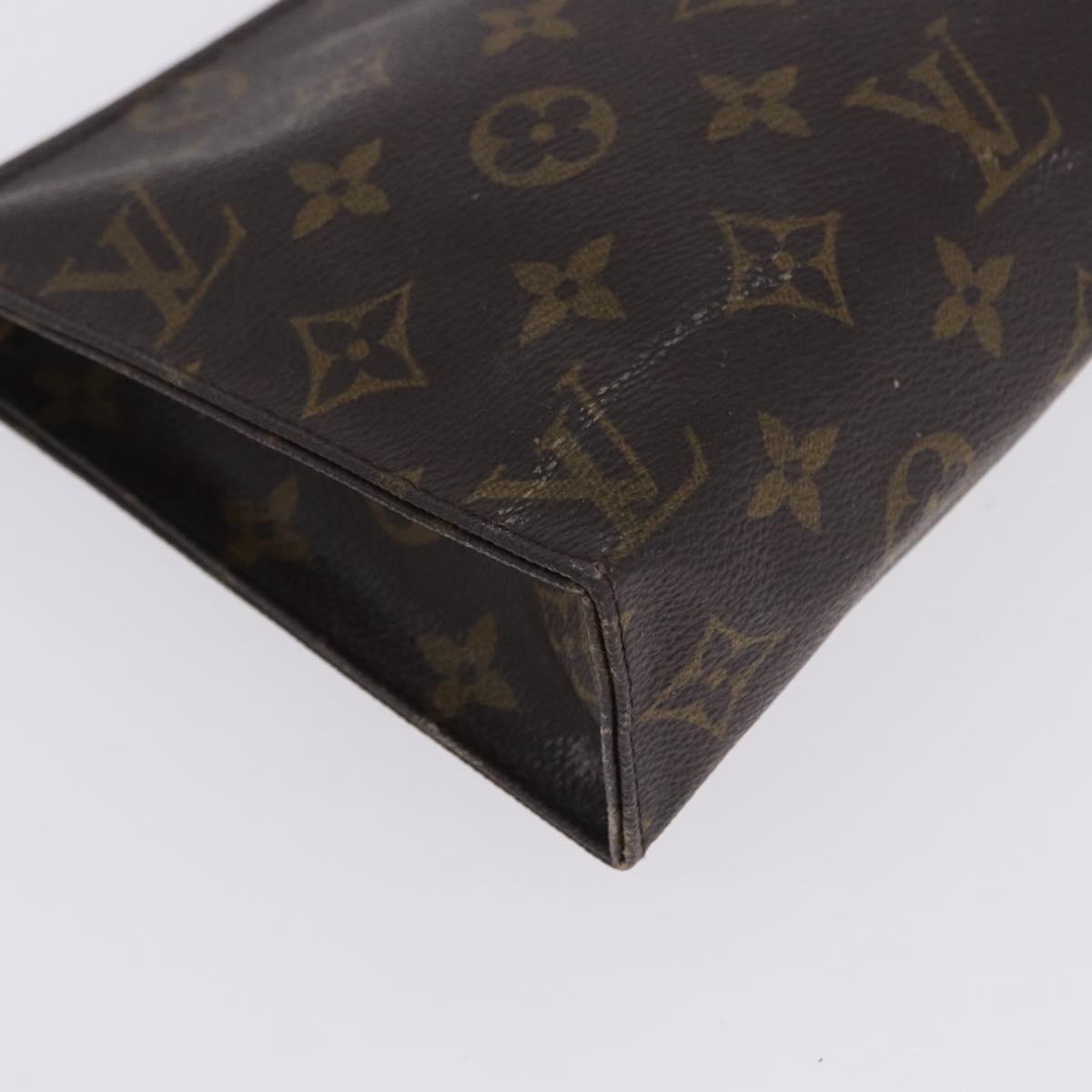 LOUIS VUITTON Monogram Cosmetic Pouch Clutch Bag 3 Set LV Auth 202129