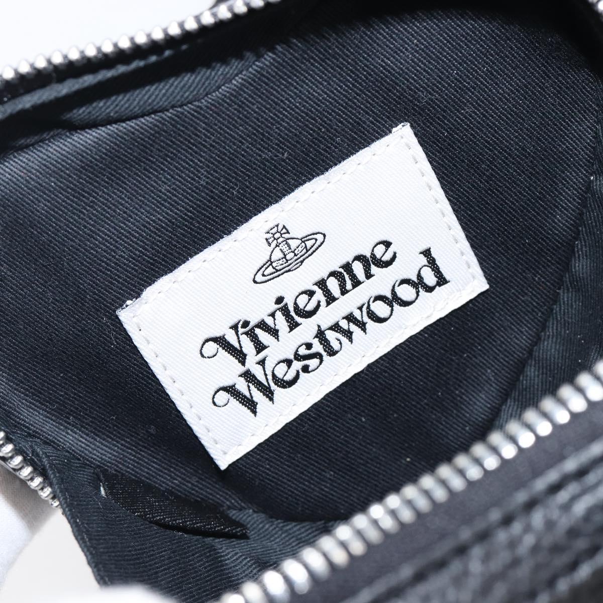 Vivienne Westwood Shoulder Bag Leather Black Silver Auth 202138V