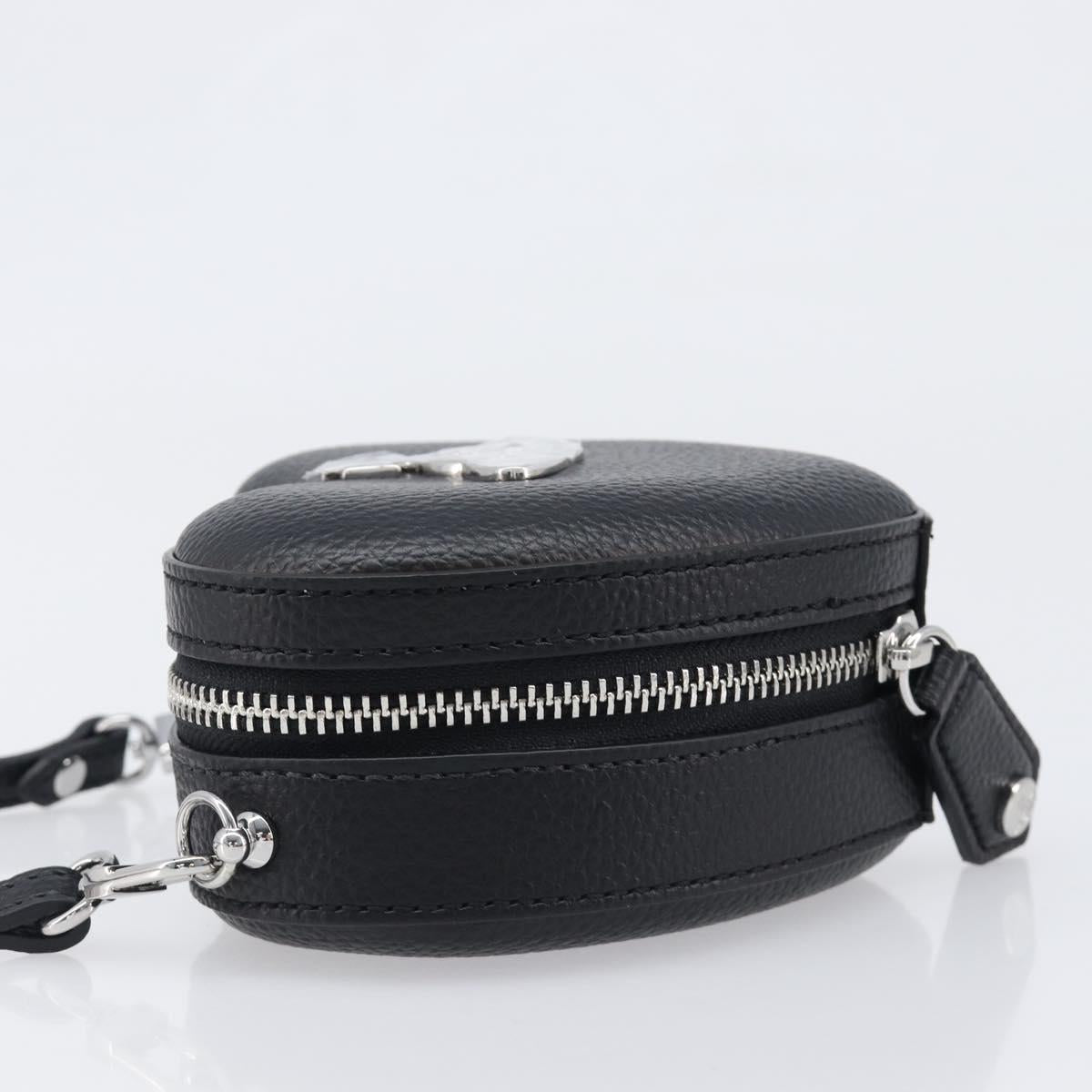 Vivienne Westwood Shoulder Bag Leather Black Silver Auth 202138V