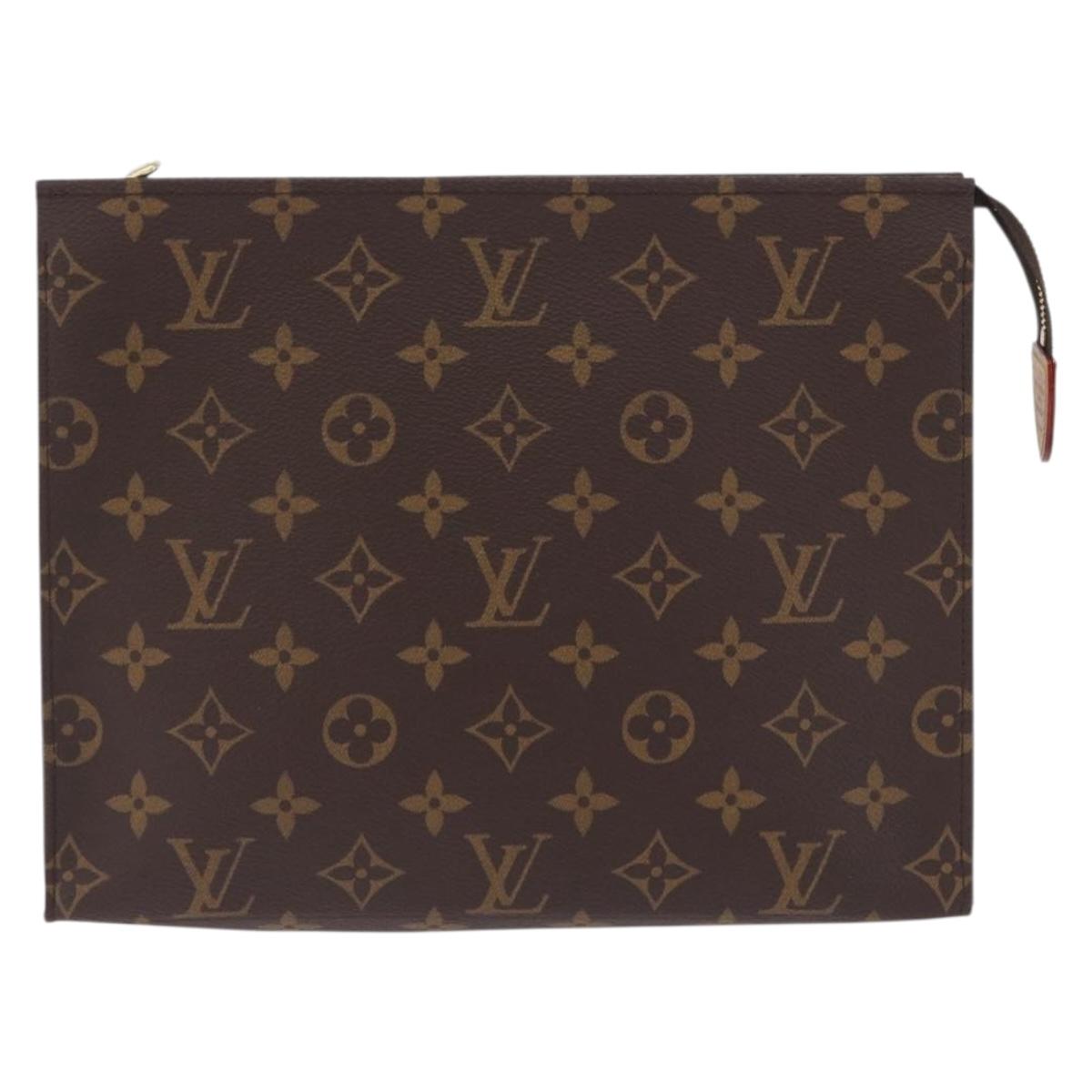 LOUIS VUITTON Monogram Poche Toilette 26 Pouch M47542 LV Auth 202147V