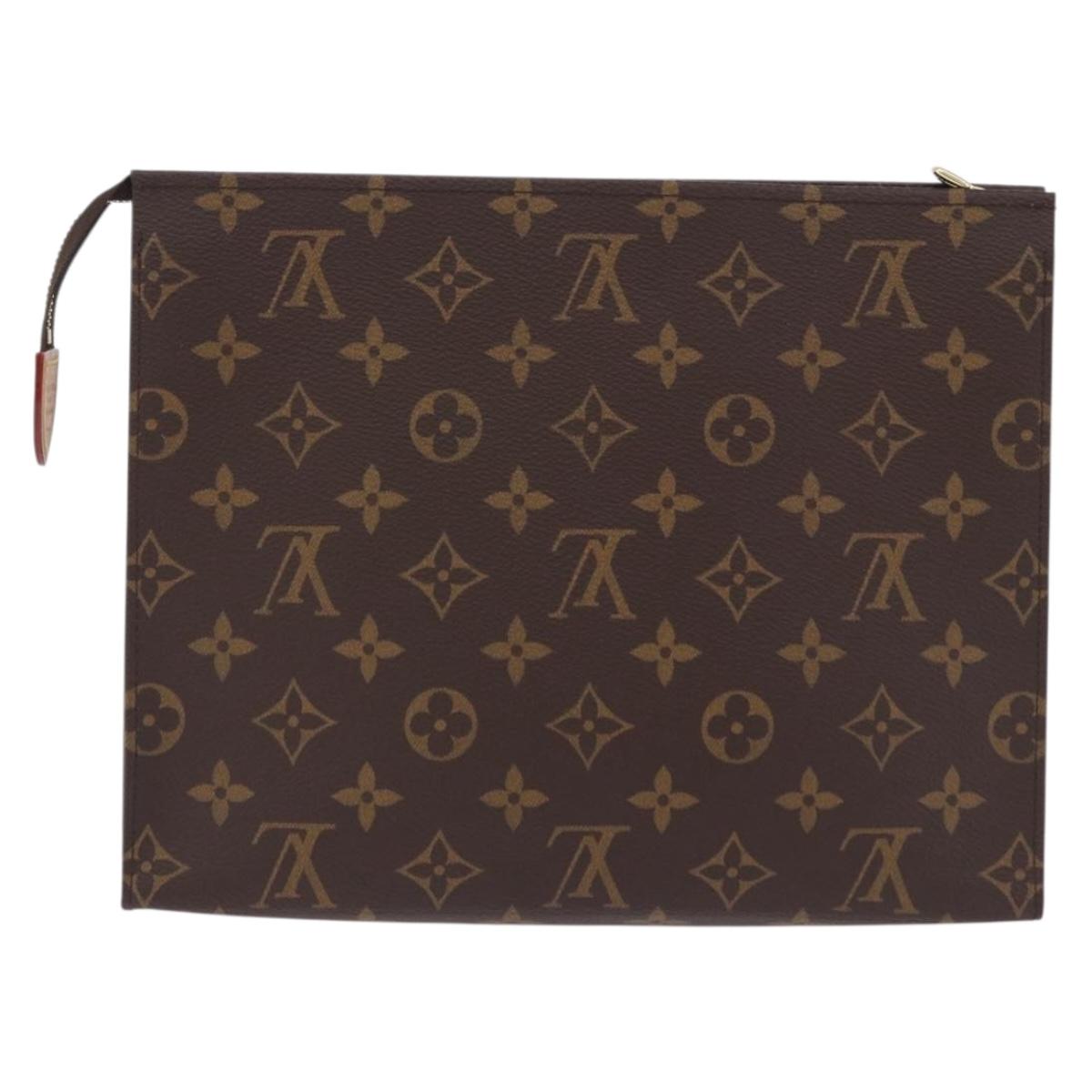 LOUIS VUITTON Monogram Poche Toilette 26 Pouch M47542 LV Auth 202147V