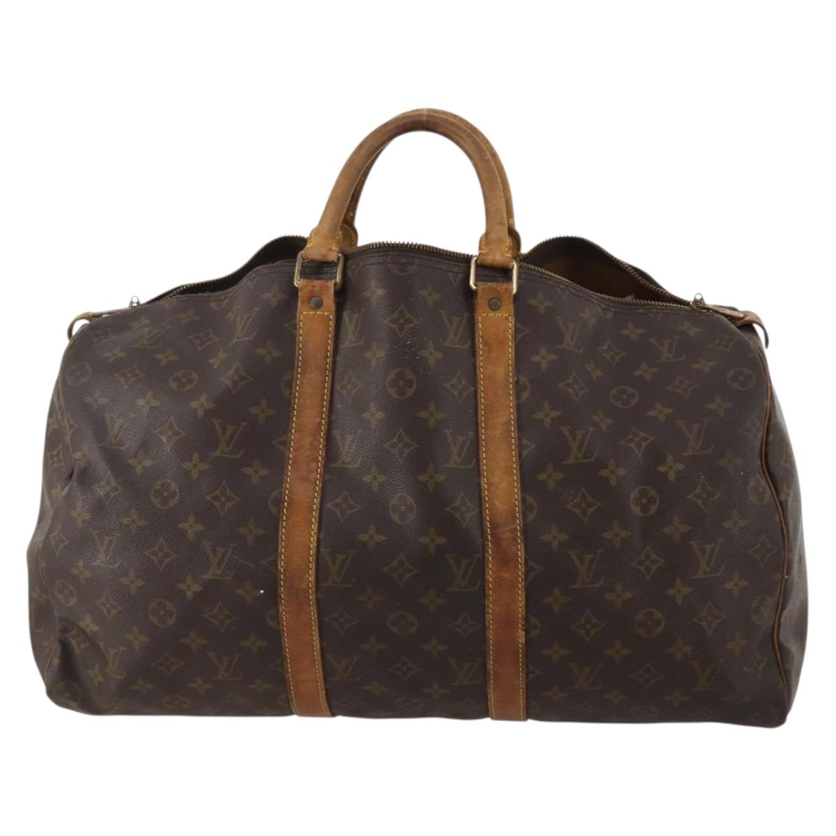 LOUIS VUITTON Monogram Keepall 50 Boston Bag M41426 LV Auth 202150