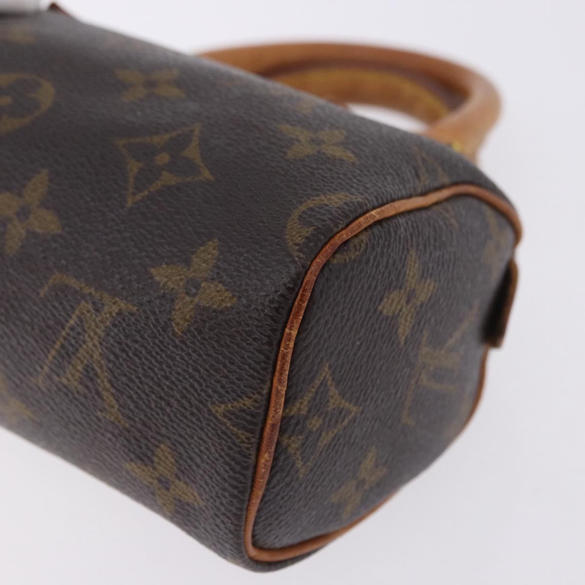 LOUIS VUITTON Monogram Mini Speedy Hand Bag M41534 LV Auth 202151