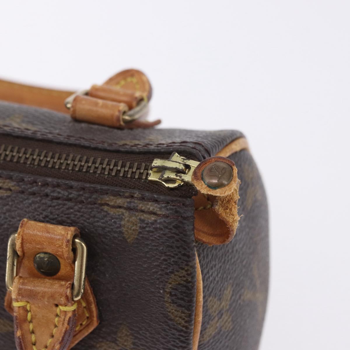 LOUIS VUITTON Monogram Mini Speedy Hand Bag M41534 LV Auth 202151