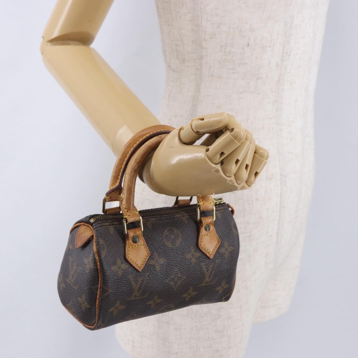 LOUIS VUITTON Monogram Mini Speedy Hand Bag M41534 LV Auth 202151