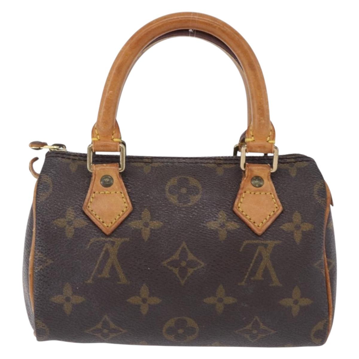 LOUIS VUITTON Monogram Mini Speedy Hand Bag M41534 LV Auth 202151