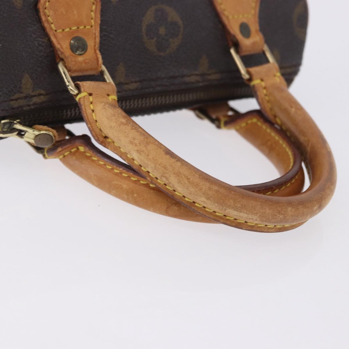 LOUIS VUITTON Monogram Mini Speedy Hand Bag M41534 LV Auth 202151