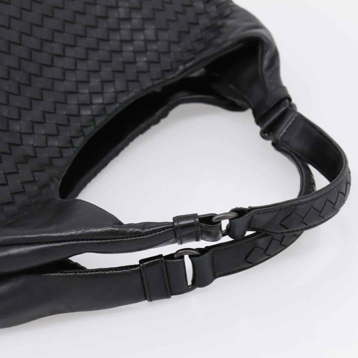 BOTTEGA VENETA INTRECCIATO Tote Bag Leather Black Auth 202154V
