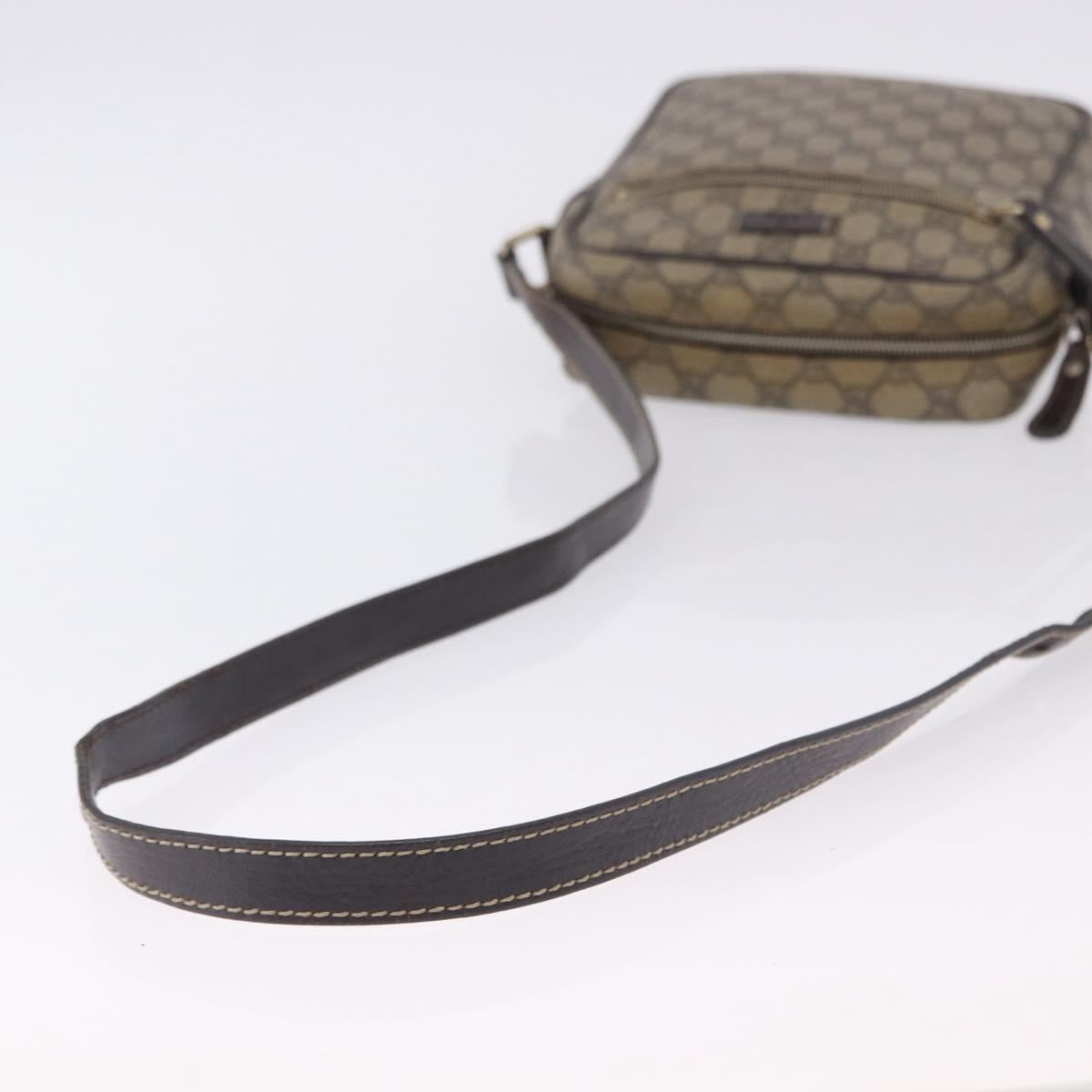 GUCCI GG Supreme Shoulder Bag PVC Beige Gold Tone 233268 Auth 202163