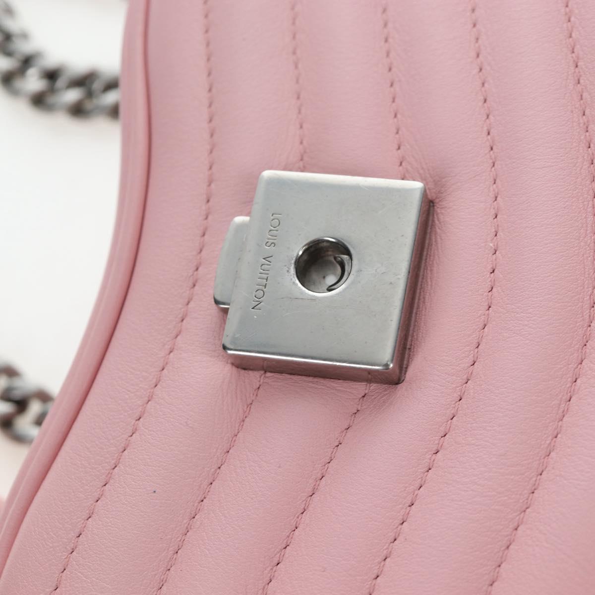 LOUIS VUITTON New Wave Chain Bag MM Shoulder Bag Pink M51944 LV Auth 202180V