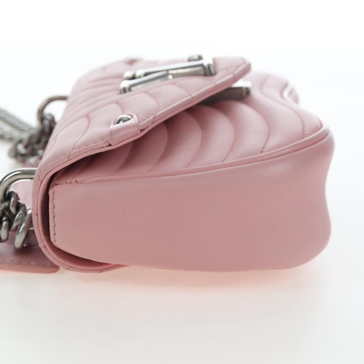 LOUIS VUITTON New Wave Chain Bag MM Shoulder Bag Pink M51944 LV Auth 202180V