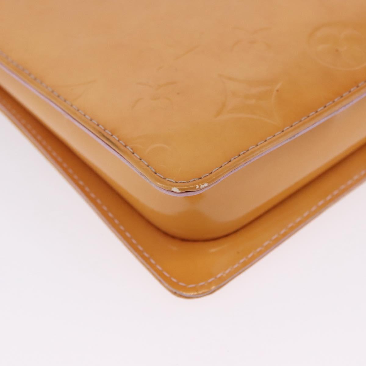 LOUIS VUITTON Monogram Vernis Motto Accessory Pouch Rose M91034 LV Auth 202182