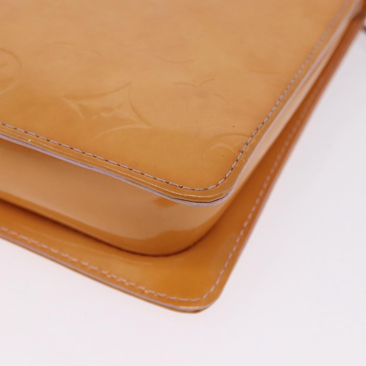 LOUIS VUITTON Monogram Vernis Motto Accessory Pouch Rose M91034 LV Auth 202182