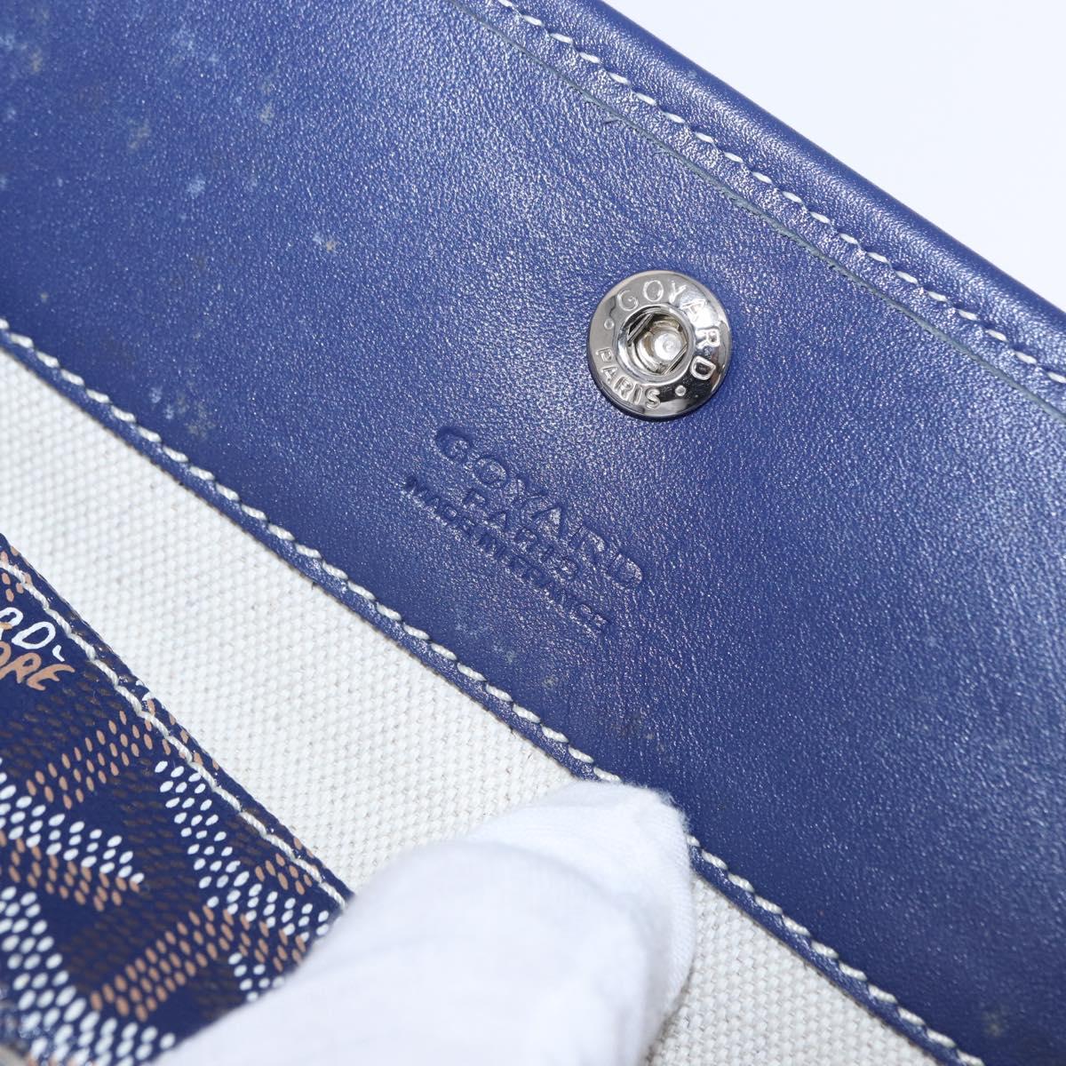 GOYARD Saint Louis PM Tote Bag PVC Leather Navy Auth 202188A