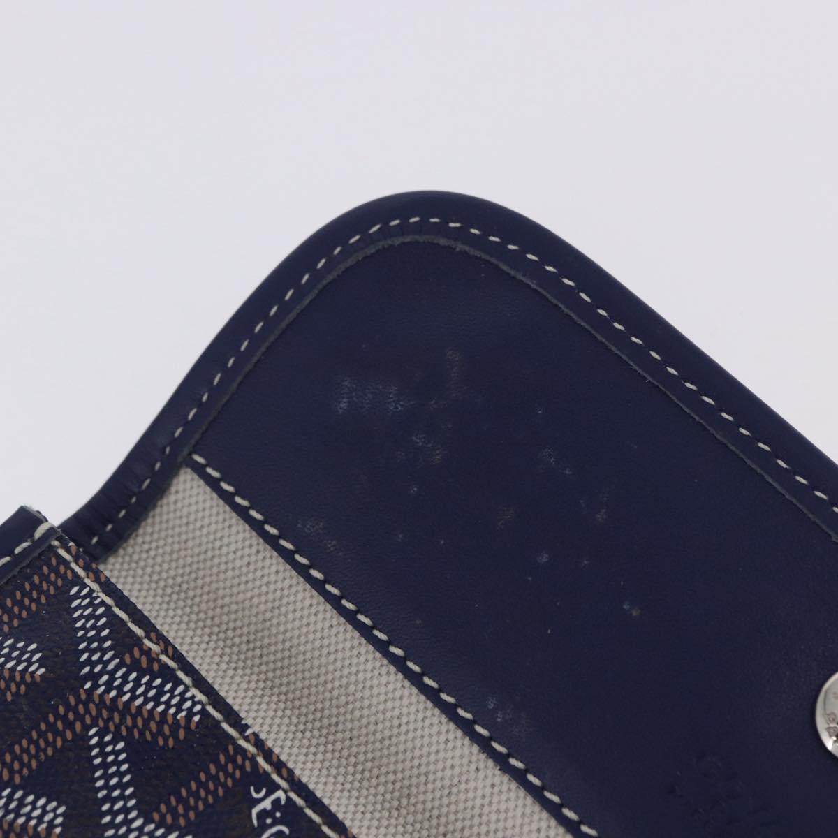 GOYARD Saint Louis PM Tote Bag PVC Leather Navy Auth 202188A