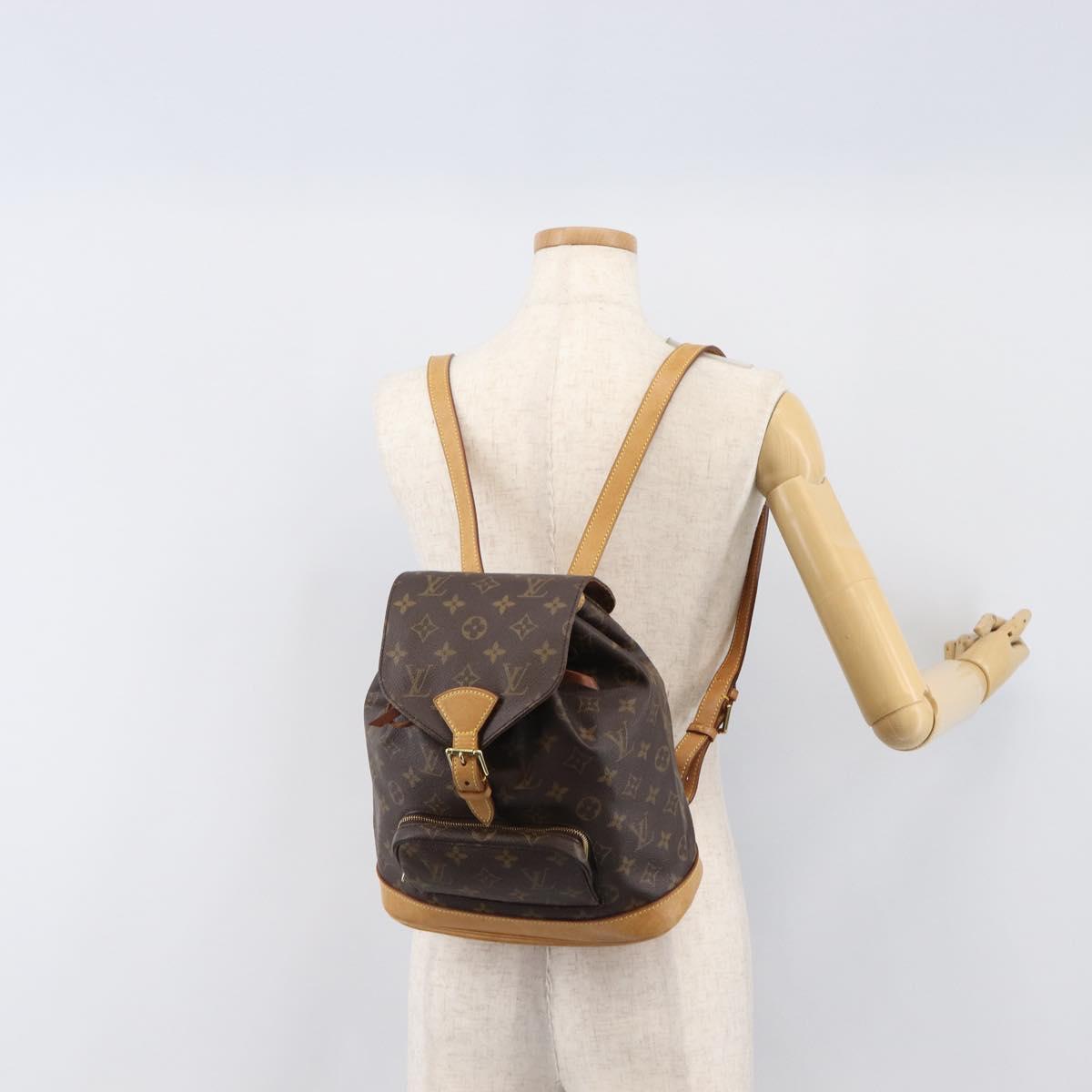 LOUIS VUITTON Monogram Montsouris MM Backpack M51136 LV Auth 202189V