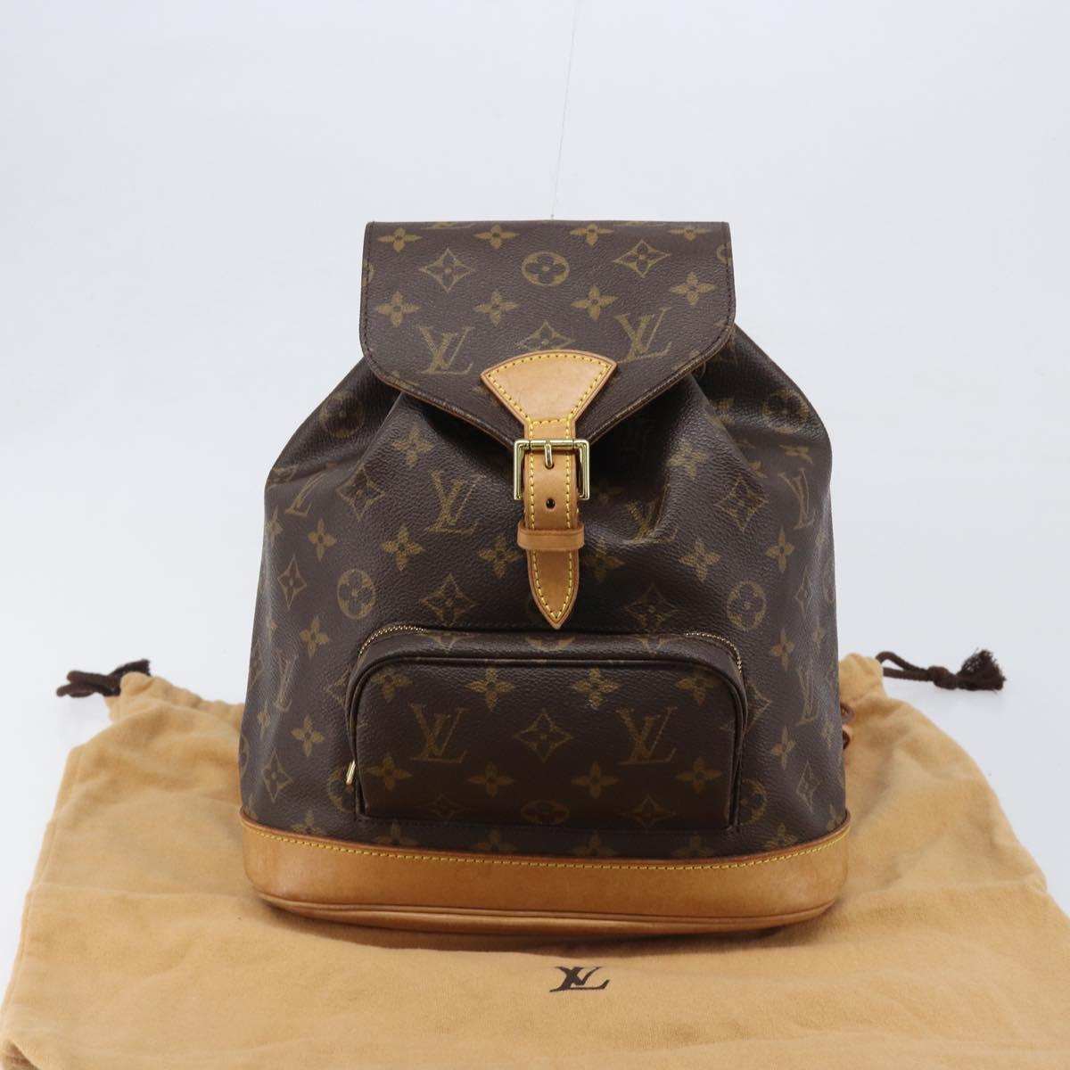 LOUIS VUITTON Monogram Montsouris MM Backpack M51136 LV Auth 202189V