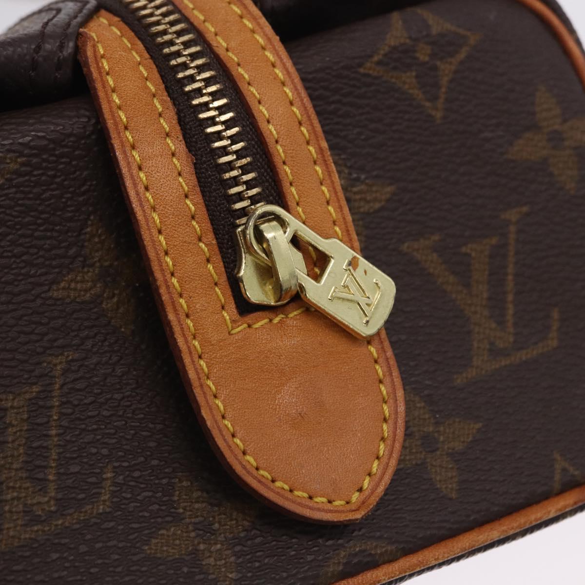 LOUIS VUITTON Monogram Trousse Patte Pression Cosmetic Pouch M47636 Auth 202190V