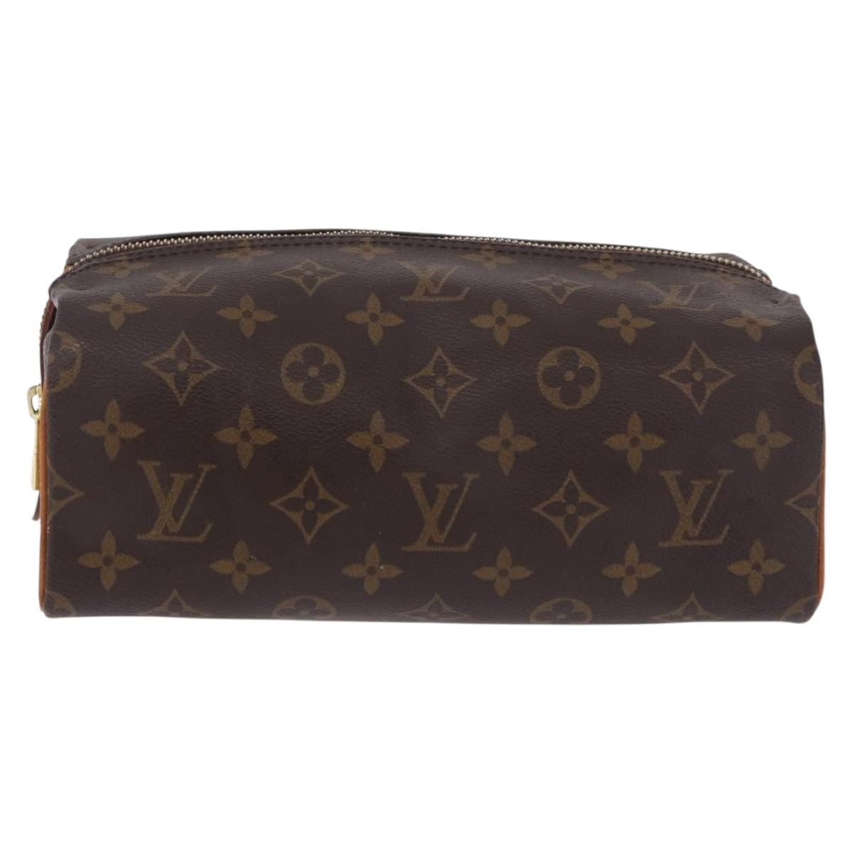 LOUIS VUITTON Monogram Trousse Patte Pression Cosmetic Pouch M47636 Auth 202190V