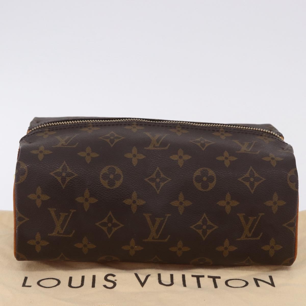 LOUIS VUITTON Monogram Trousse Patte Pression Cosmetic Pouch M47636 Auth 202190V