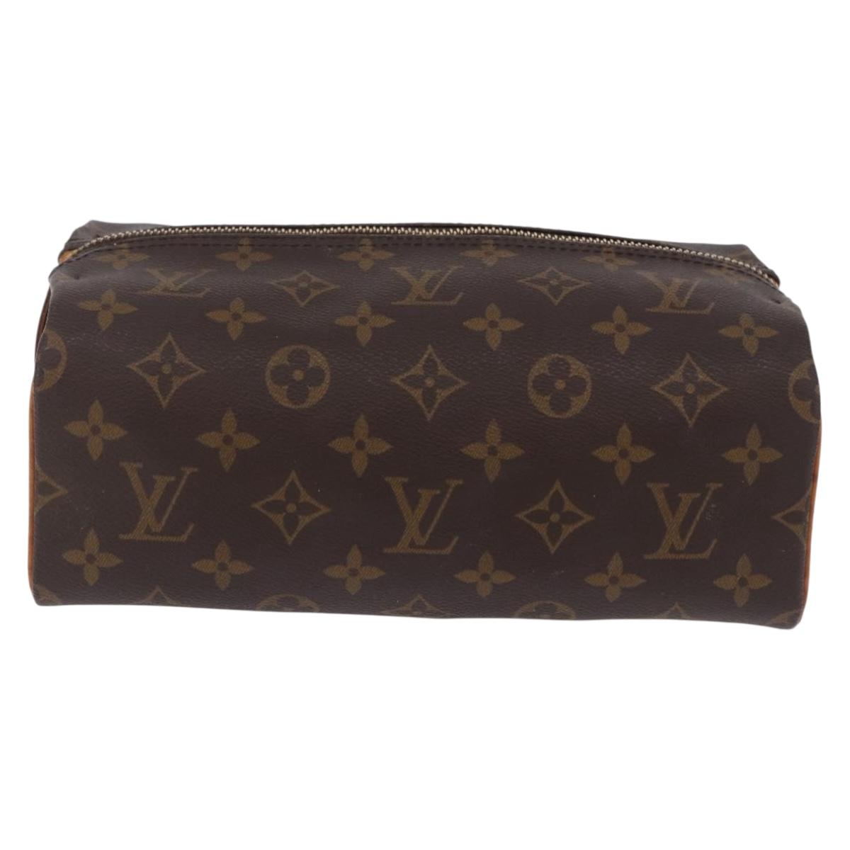 LOUIS VUITTON Monogram Trousse Patte Pression Cosmetic Pouch M47636 Auth 202190V