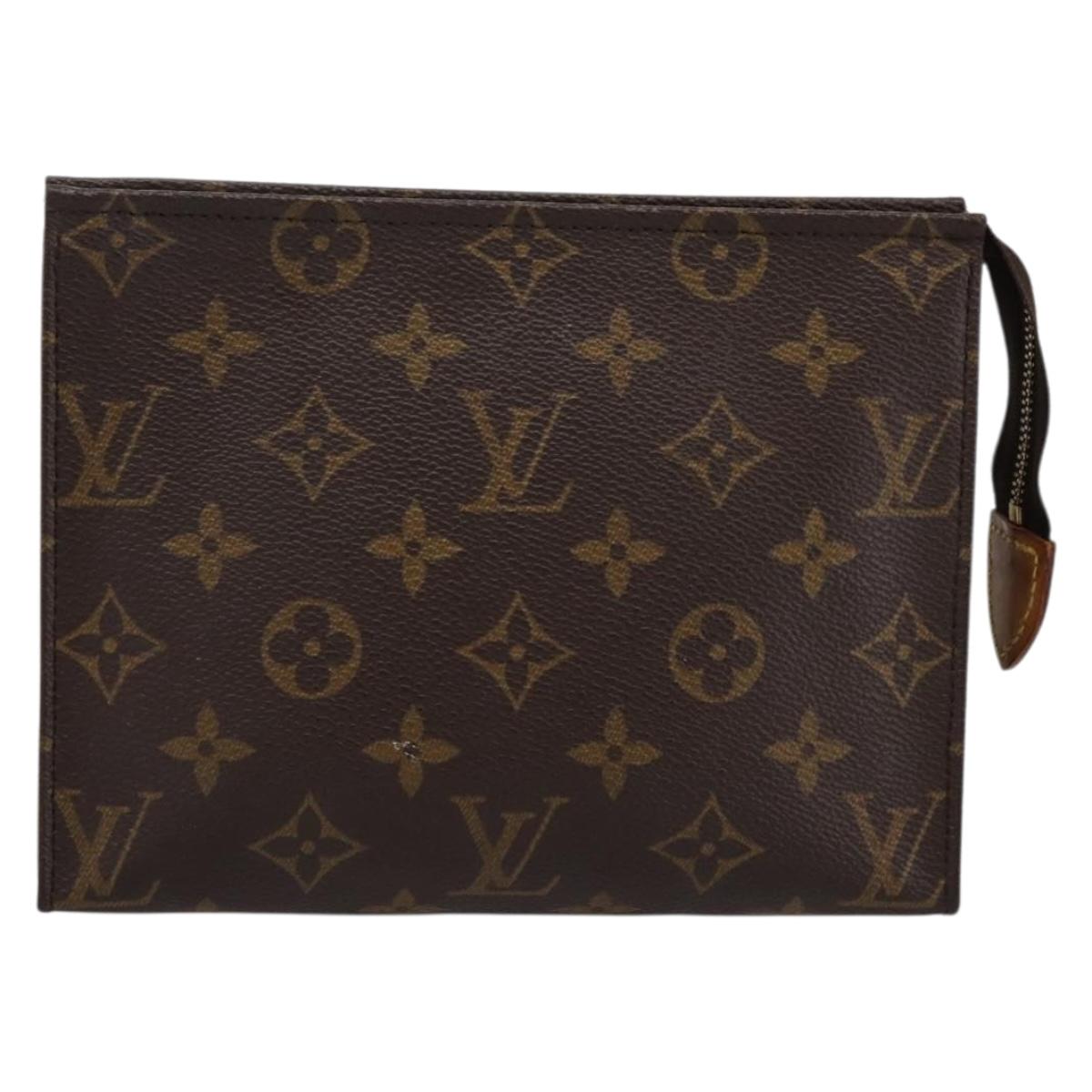 LOUIS VUITTON Monogram Poche Toilette 19 Pouch M47544 LV Auth 202192A