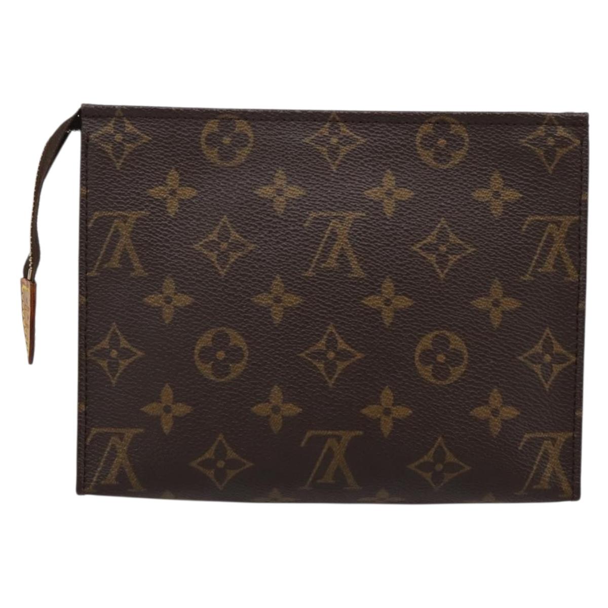 LOUIS VUITTON Monogram Poche Toilette 19 Pouch M47544 LV Auth 202192A